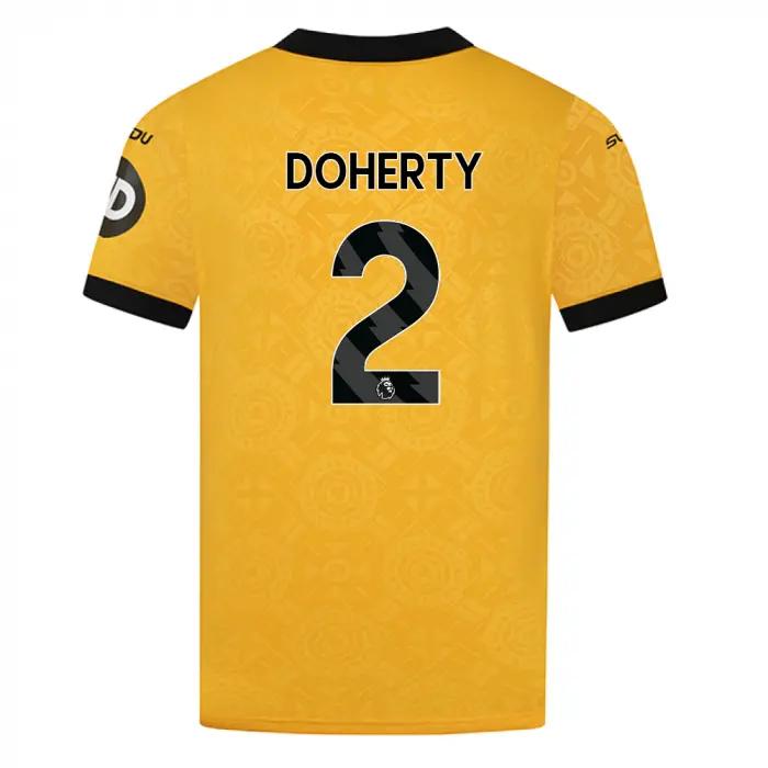 Wolverhampton Wanderers Store | Shop Official 2025-26 Wolves Home Shirt – Adult DOHERTY 2 Wolves Gear